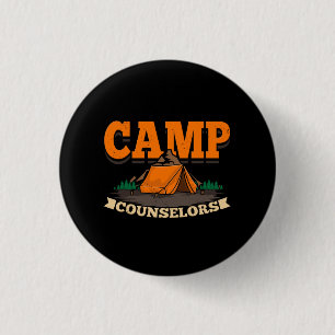 Camping - Camp Counsellor 1 Inch Round Button