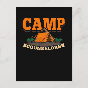 Camping - Camp Counsellor Postcard