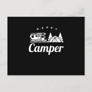 Camping Camp Hiking Nature Forest Tents Postcard