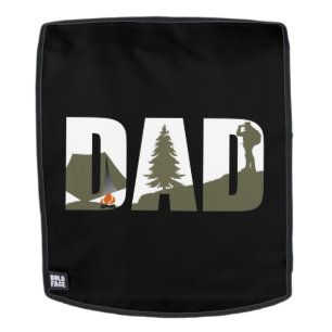 Camping camper and hiking hiker dad backpack