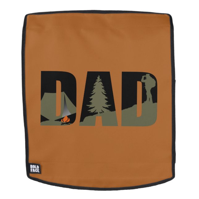 Camping camper and hiking hiker dad backpack (Removable Face)
