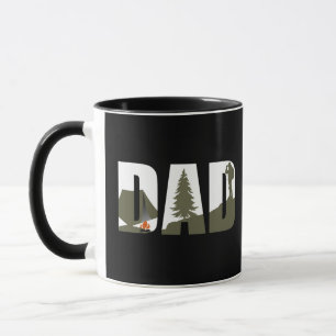 Camping camper and hiking hiker dad mug