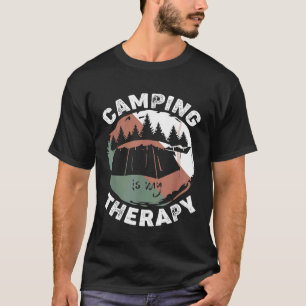 Camping Camper Campfire Tent Travel Nature Outdoor T-Shirt