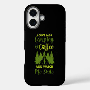 Camping Camper Coffee Gift iPhone 16 Case