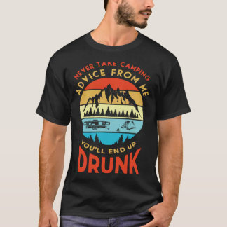Camping Camper Motorhome Caravan Campsite Gift Pul T-Shirt
