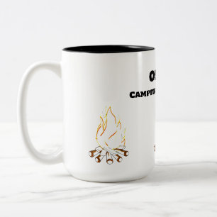 Camping:  Campfire Chronicles Two-Tone Coffee Mug