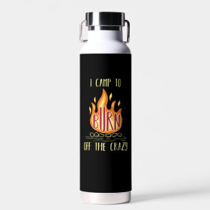 Camping Campfire Gifts Water Bottle