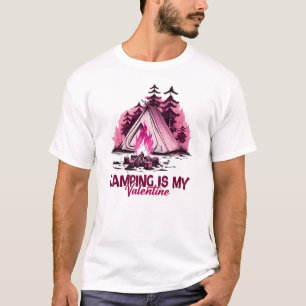 camping campfire mountains wanderlust, hiking T-Shirt