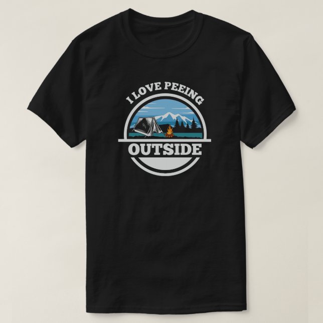 camping campfire mountains wanderlust, hiking T-Shirt (Design Front)