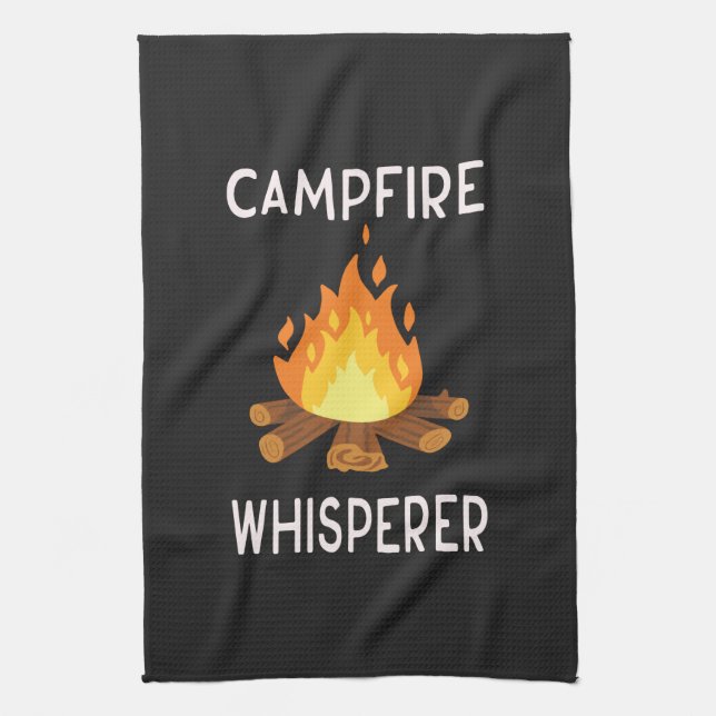 Camping - Campfire Whisperer  Kitchen Towel (Vertical)