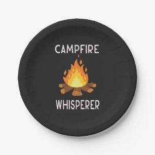 Camping - Campfire Whisperer  Paper Plate