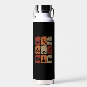 Camping - Camping Stuff Retro Water Bottle