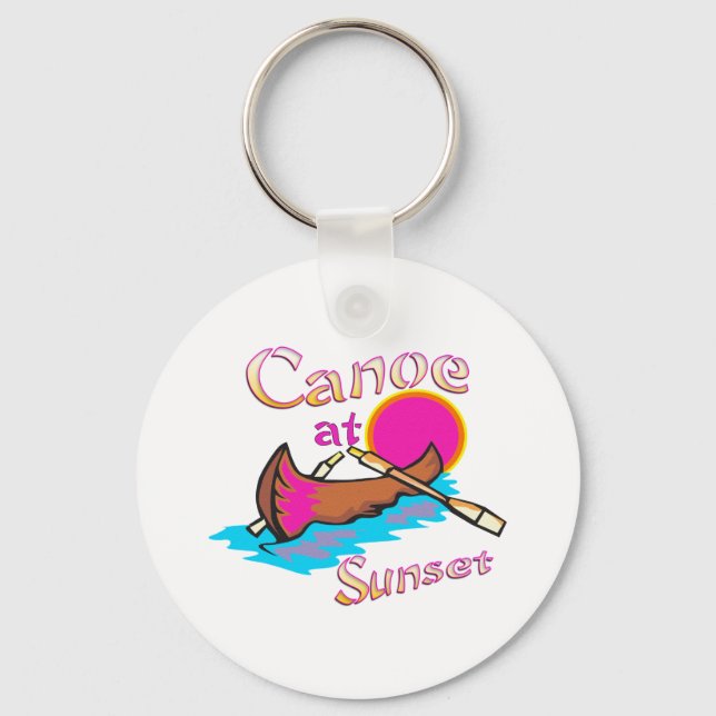 Camping Canoe Keychain (Front)