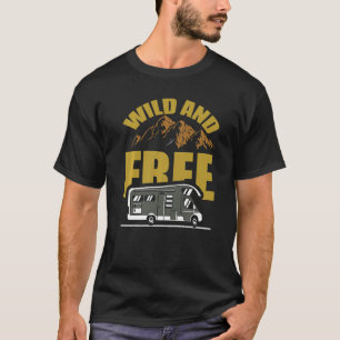 Camping Caravan  Idea Nature And Travel Motorhome T-Shirt