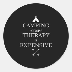 Camping  classic round sticker