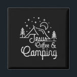Camping Coffee Camper Camp Lover Christian Jesus  Magnet<br><div class="desc">Camping Coffee Camper Camp Lover Christian Jesus</div>