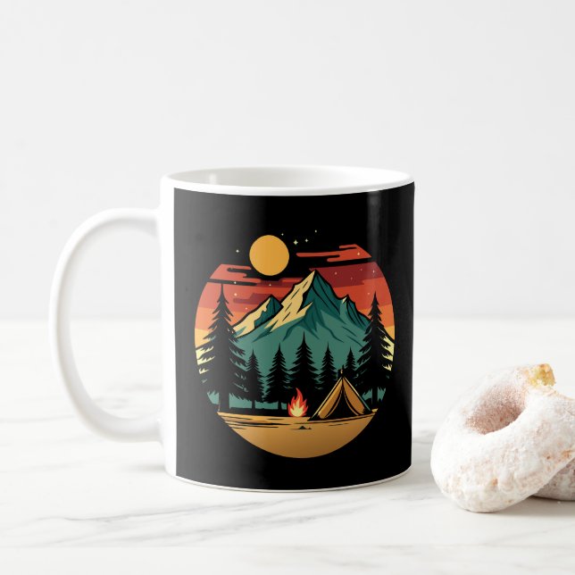 Camping Coffee Mug (With Donut)