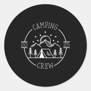 Camping Cousins Crew Family Reunion Road Trip 2025 Classic Round Sticker