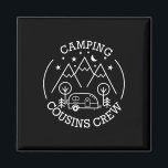 Camping Cousins Crew Family Reunion Road Trip 2025 Magnet<br><div class="desc">Camping Cousins Crew Family Reunion Road Trip 2025 Matching</div>