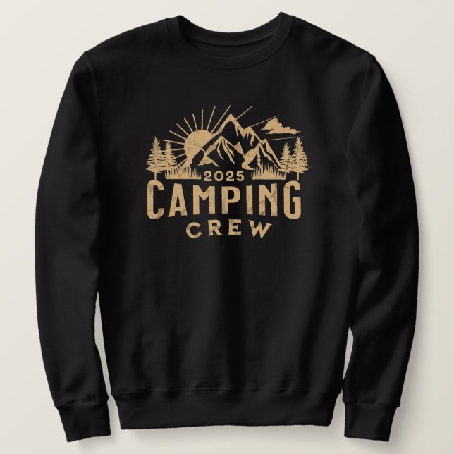 Camping Crew 2025 Camping Lover Camp Sweatshirt (Design Front)