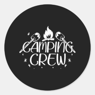 Camping Crew Camping Lovers Camper Camping Classic Round Sticker