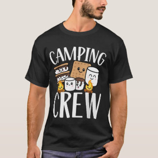 Camping Crew Cute S’mores Marshmallow Campfire T-Shirt