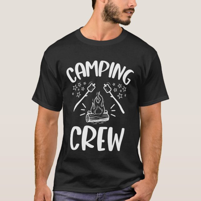 Camping Crew  Family Camping Trip Smores I Camp No T-Shirt (Front)
