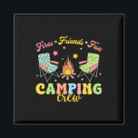 Camping Crew Family Friends Girls Kids Summer Vibe Magnet<br><div class="desc">Camping Crew Family Friends Girls Kids Summer Vibes Camper</div>