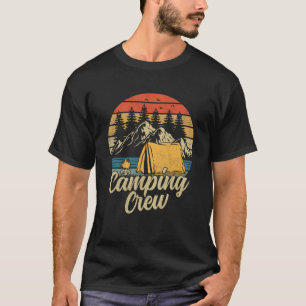 Camping Crew Family Outdoor Sunset Summer Camp T-Shirt
