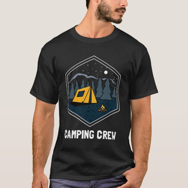 Camping Crew Family Vacation T-Shirt (Front)