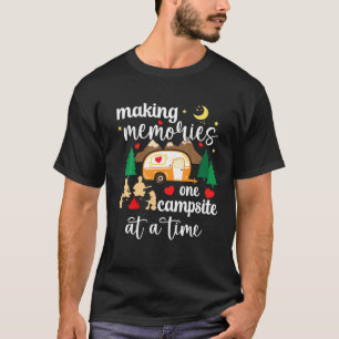 Camping Crew Fires Friends Drinks Summer Adventure T-Shirt