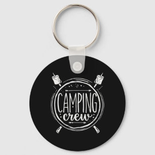 Camping Crew Group Matching Tee Hiking Family Vaca Keychain
