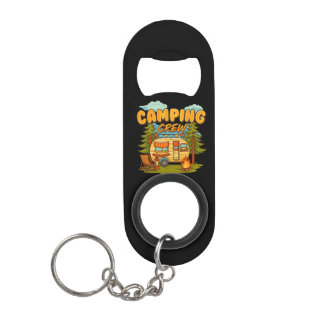 Camping Crew Keychain Bottle Opener