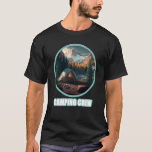 Camping Crew Outdoor Sunset Summer Camp Fun T-Shirt