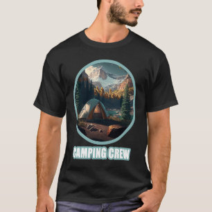 Camping Crew Outdoor Sunset Summer Camp  Fun T-Shirt