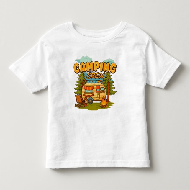 camping crew toddler t-shirt (Front)