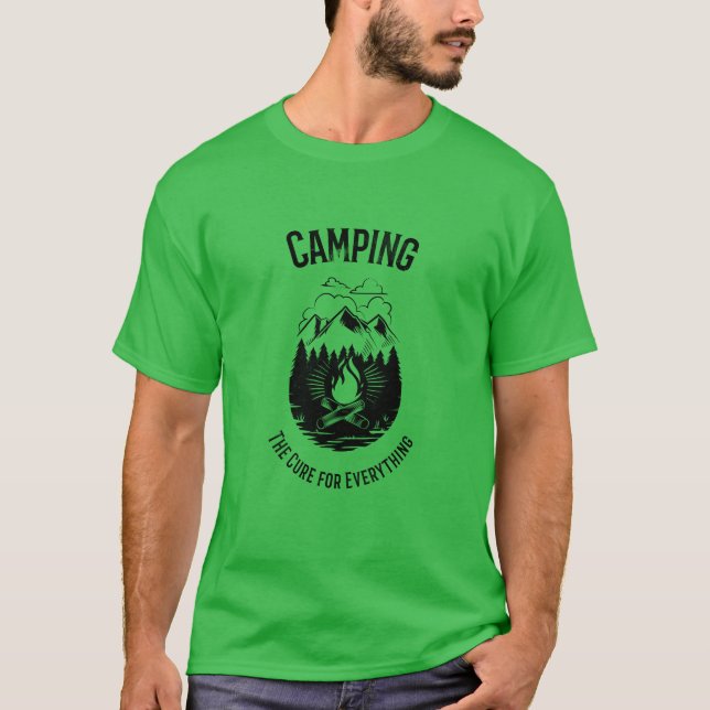 Camping cure for everything friend T-Shirt (Front)