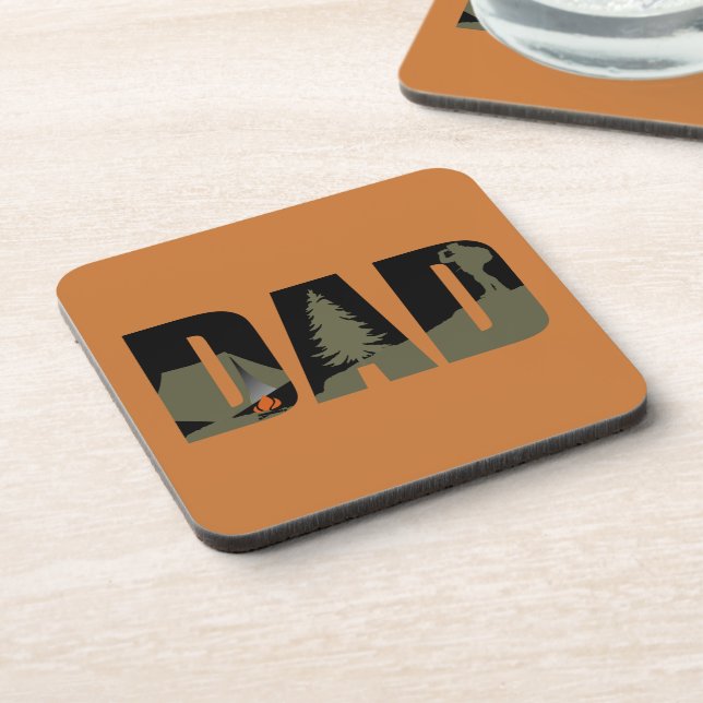 camping dad coaster (Left Side)