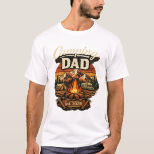 Camping Dad Est. 2026 Personalized T-Shirt