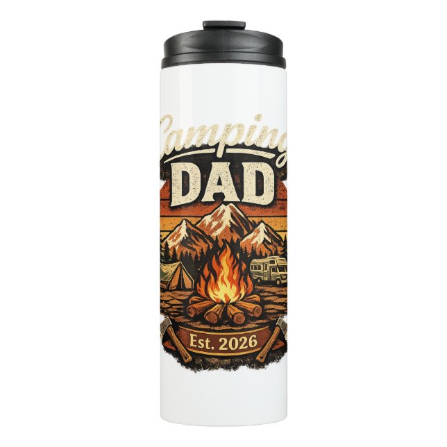 Camping Dad Est. 2026 Personalized Tumbler  (Front)