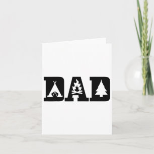 Camping Dad Father's Day Outdoor Bushcraft Camper  Card