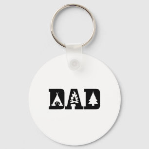 Camping Dad Father's Day Outdoor Bushcraft Camper  Keychain