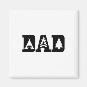 Camping Dad Father's Day Outdoor Bushcraft Camper Magnet