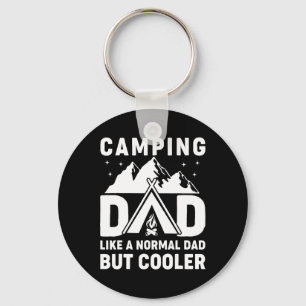 Camping Dad Funny Camper Fathers Day Adventure Dad Keychain