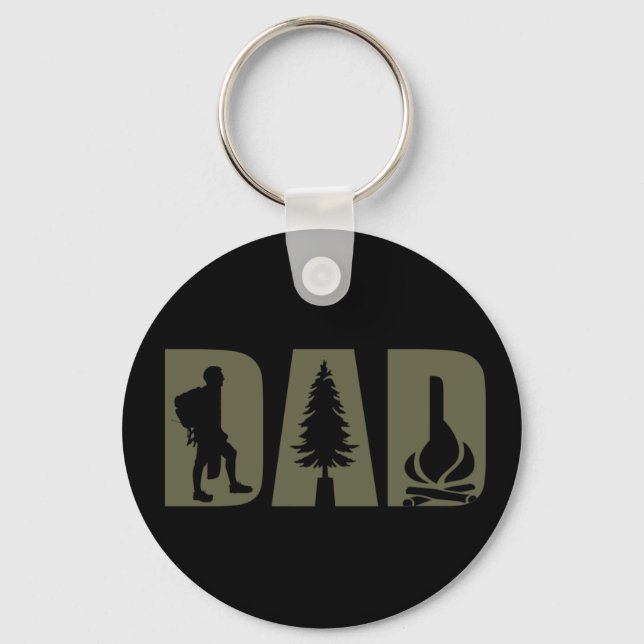 camping dad keychain (Front)
