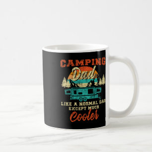 Camping Dad Pop Up Camper Rv Trailer Retro Vintage Coffee Mug