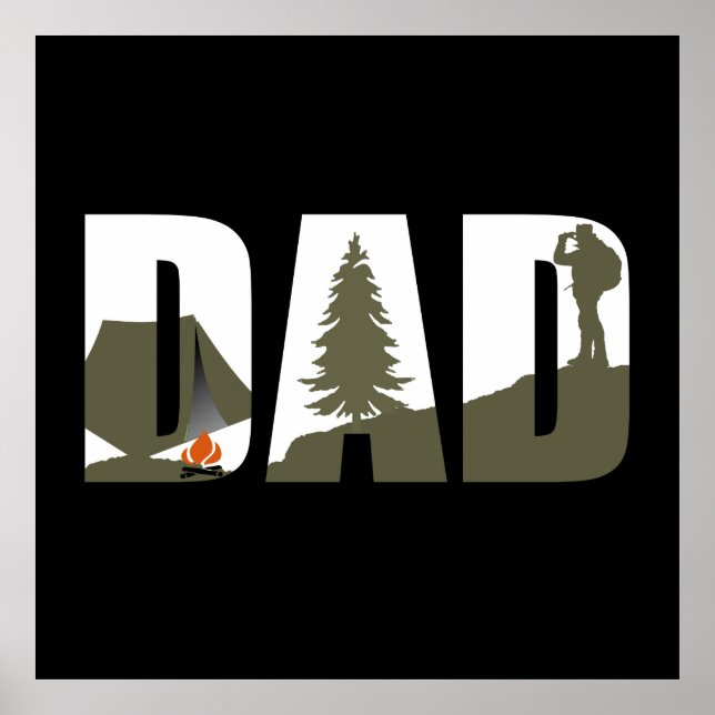 camping dad poster (Front)