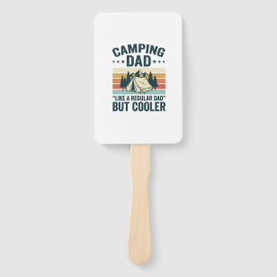 Camping Dad Vintage Retro Outdoor Vector Shirt Des Hand Fan