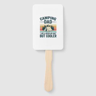 Camping Dad Vintage Retro Outdoor Vector Shirt Des Hand Fan