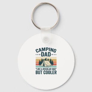 Camping Dad Vintage Retro Outdoor Vector Shirt Des Keychain